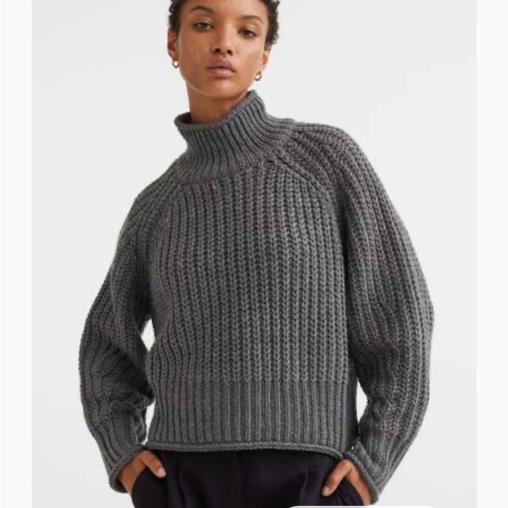 H&M Knit Turtleneck Sweater (Available in Black & Grey)